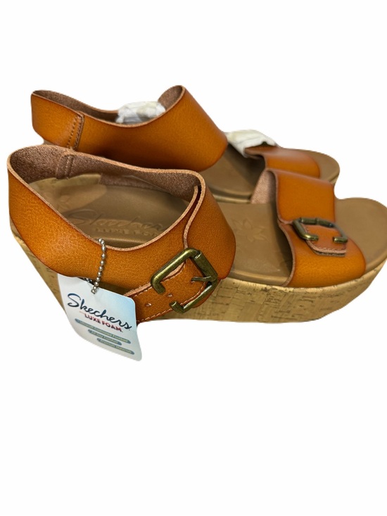 Skechers Shoes - Skechers NEW Cali Brit Go Getter Platform Wedges Chestnut size 10